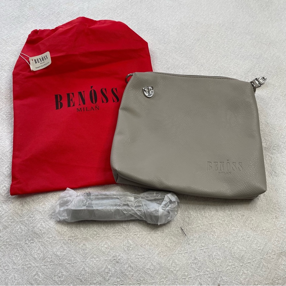 Benoss Milan Gray Women's Bag~ Clutch‎ ~ NWT